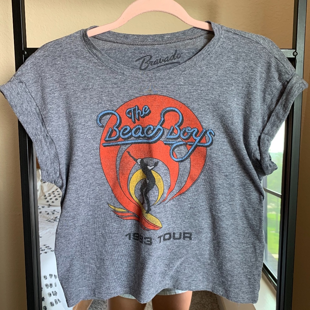 EUC!! Urban Outfitters Beach Boys Cropped T-Shirt